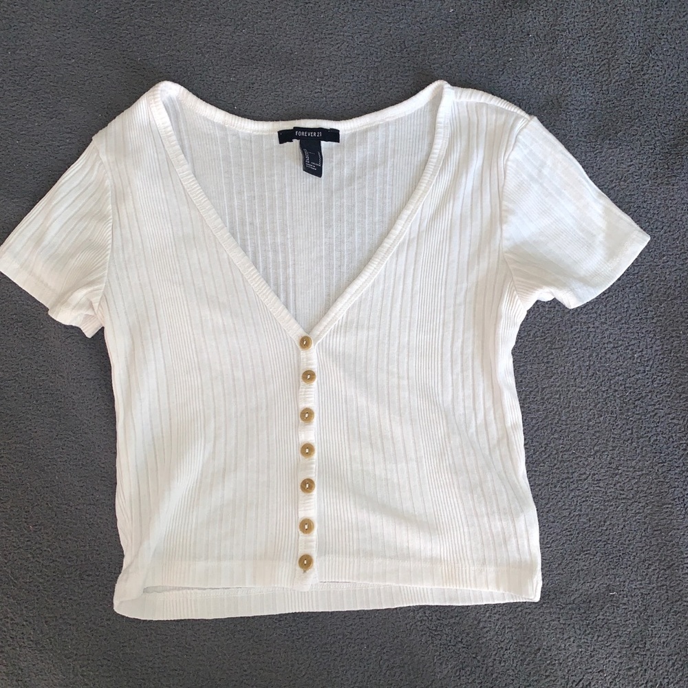 White Crop Top